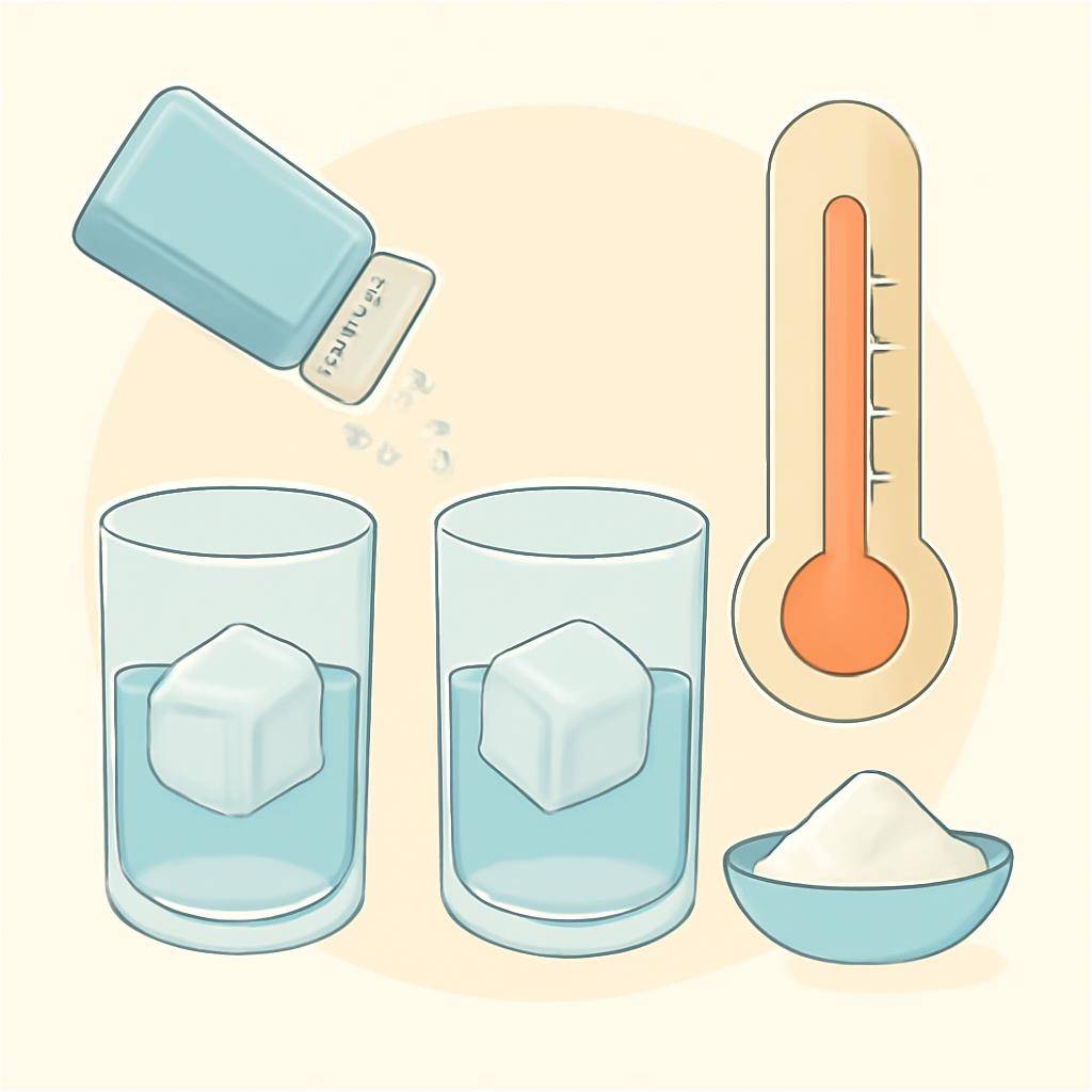 Why Salt Makes Ice Vanish Faster