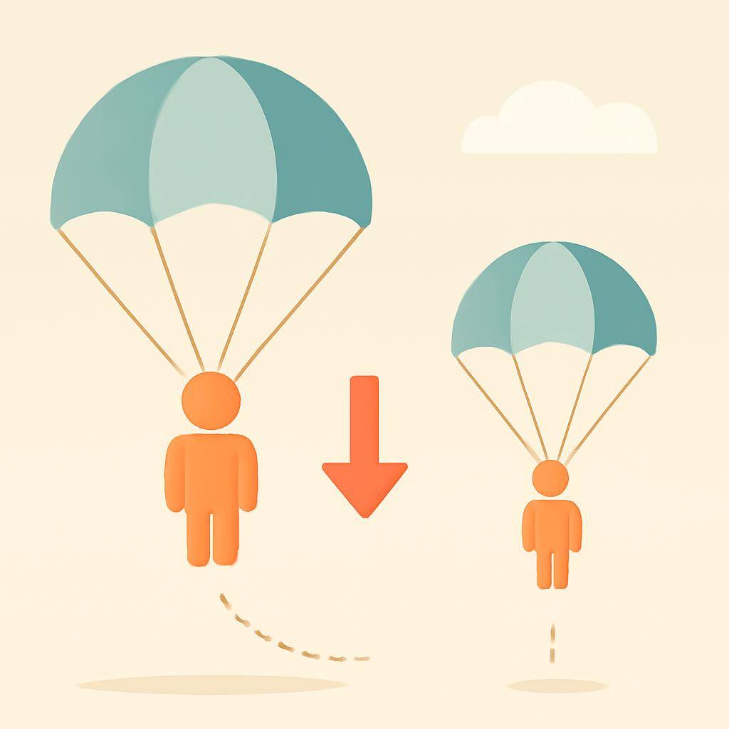 Can a Bigger Parachute Slow It Down?